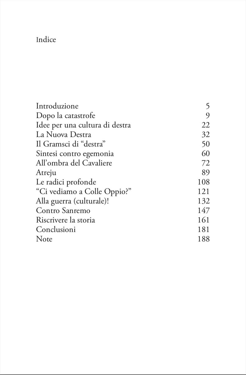 valerio renzi (@valeriorenzi) on Twitter photo Questo è l'indice del mio nuovo libro che uscirà i primi di giugno per <a href="/FandangoLibri/">fandangolibri</a>
Si intitola "Le radici profonde. La destra italiana e la questione culturale".
Sono molto contento :) Questo è l'indice del mio nuovo libro che uscirà i primi di giugno per <a href="/FandangoLibri/">fandangolibri</a>
Si intitola "Le radici profonde. La destra italiana e la questione culturale".
Sono molto contento :)