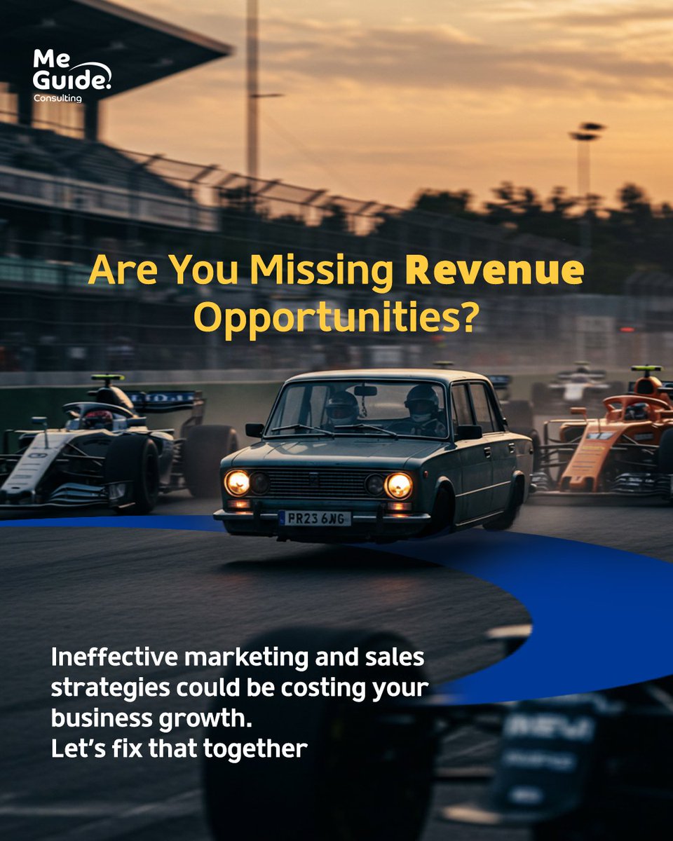 meguideconsult's tweet photo. Is Your Marketing and Sales Strategy Holding You Back?

Ineffective marketing and sales efforts can result in:  Poor lead generation.  Low conversion rates.  Missed revenue opportunities.

At MeGuide Consulting, we specialize in helping businesses refine their strategies to drive real growth. Here’s how we can help: 
✅ Define clear marketing objectives. 
✅ Identify and engage the right audience. 
✅ Build effective sales tactics that close deals.

Let’s turn missed opportunities into measurable success. 
Book your free consultation session today! Details are in the comments.

#MeGuideConsulting #MarketingAndSales #BusinessGrowth #SalesStrategy #TailoredSolutions #MEA