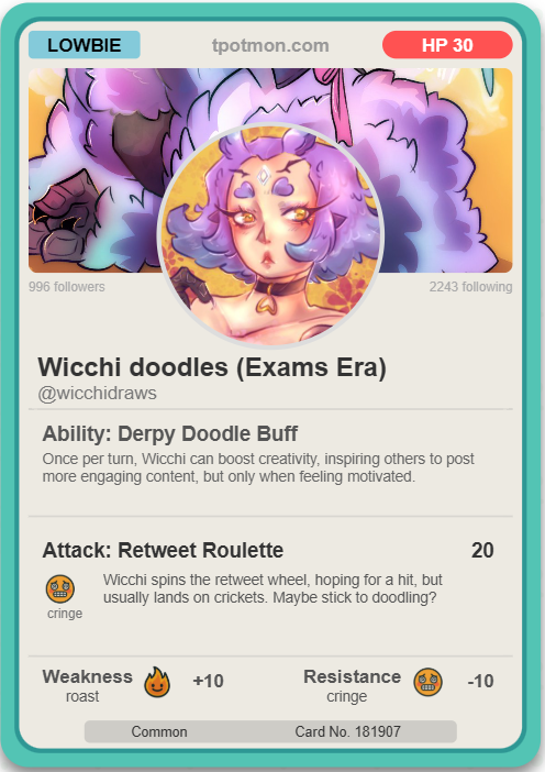 Wicchidraws's tweet photo. BAHAHAH EXCUSE ME CRINGE -- HAH I am resistant XD oh god -- and that once in a blue moon motivation to be creative XD

link in the comments! https://t.co/2KG6iNweba
