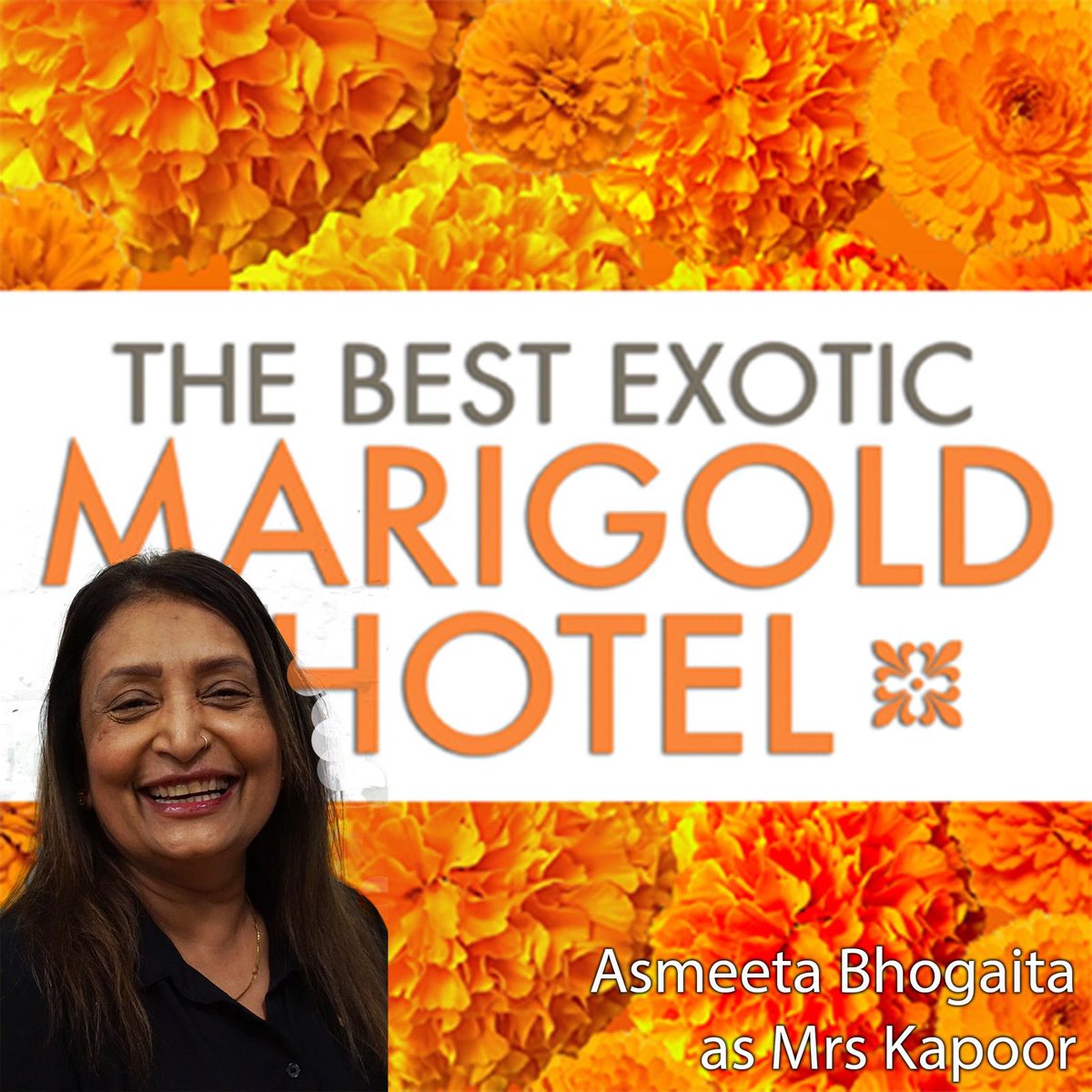 🌟  Today, we are 1 month away from our production of The Best Exotic Marigold Hotel  🌟 

As a treat, we thought you’d like to meet our cast.
A show that is not to be missed... so purchase your tickets today to avoid any disappointment!