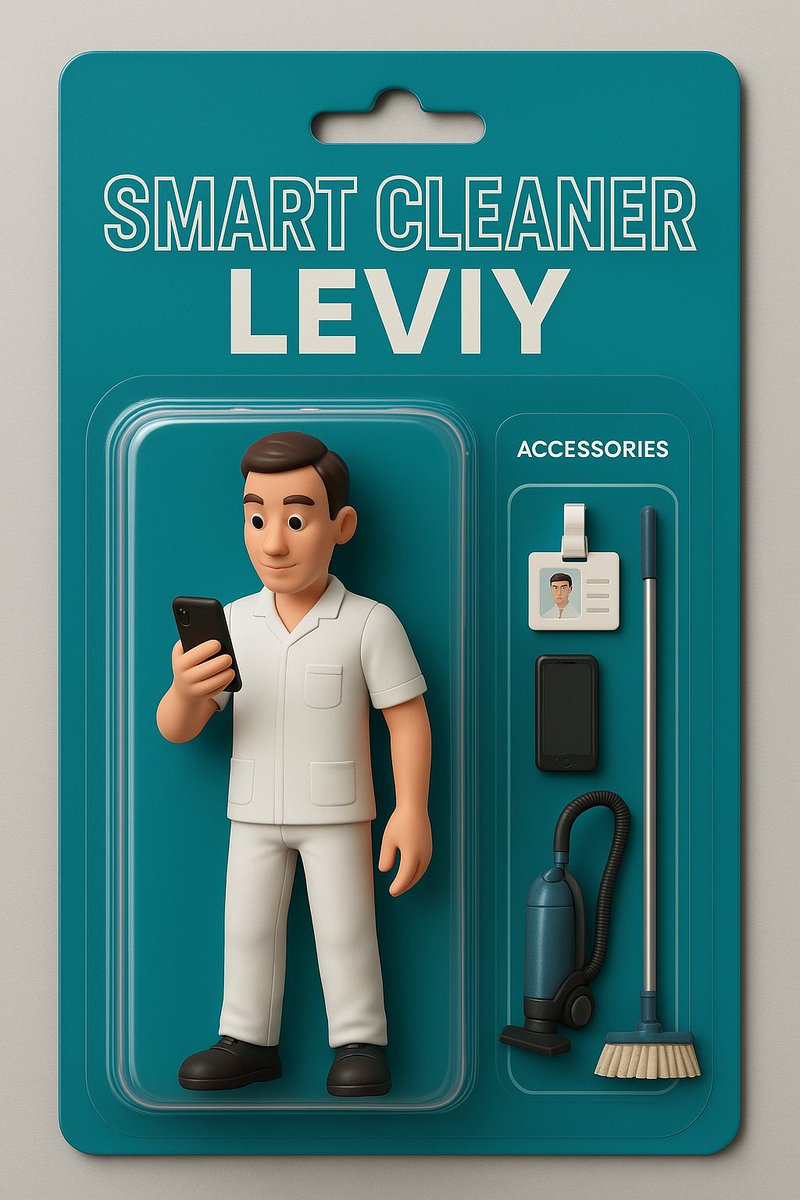 We konden deze trend niet negeren…
Schoonmakers verdienen hun eigen action figure! 💪
Met telefoon en to-do lijst in de hand – échte helden van de dag.
Dank voor jullie inzet! 💙
#schoonmakers #superhelden #Leviy