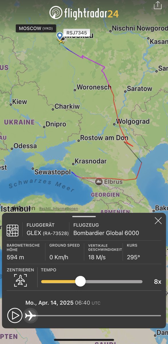 holgidaun's tweet photo. RusJet Bombardier Global 6000 RA-73528 #151F38 als RSJ7345 0739z von Vnukovo nach Gelendzhik
@thereccelizard
@Borrowed7Time
@IntelNightOWL https://t.co/yuPOf7WrL9
