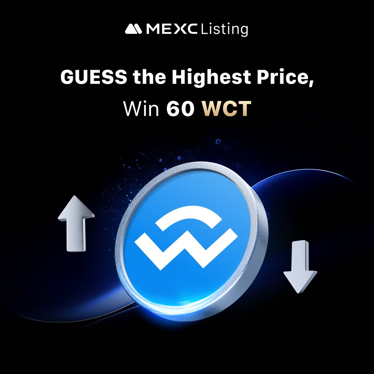 🎰 #MEXC Listing Event 🎰
 
🔹 $WCT / <a href="/WalletConnect/">WalletConnect</a> is being listed on #MEXC on Apr 15 (UTC).

📈 How high would $WCT go on #MEXC ?
Guess the highest price to Share 3000 $WCT!
 
👉 How to Join:
1️⃣ Follow <a href="/MEXC_Listings/">MEXC_Listings</a> and <a href="/WalletConnect/">WalletConnect</a>
2️⃣ RT this post
3️⃣ Guess the highest