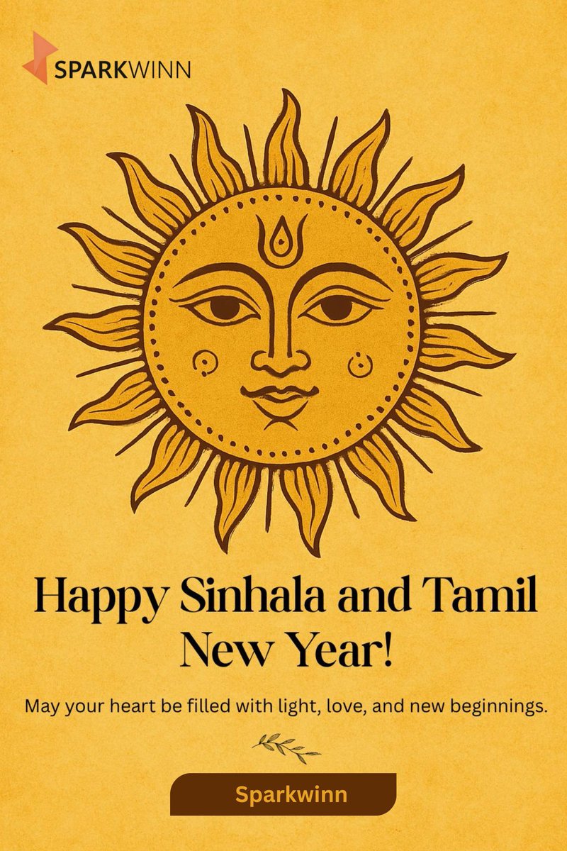 Sparkwinn5's tweet photo. Wishing you a bright and meaningful Sinhala &amp; Tamil New Year filled with new insights, prosperity, and fresh beginnings!
– With warm wishes, Sparkwinn Research https://t.co/Yrln0d79Ha