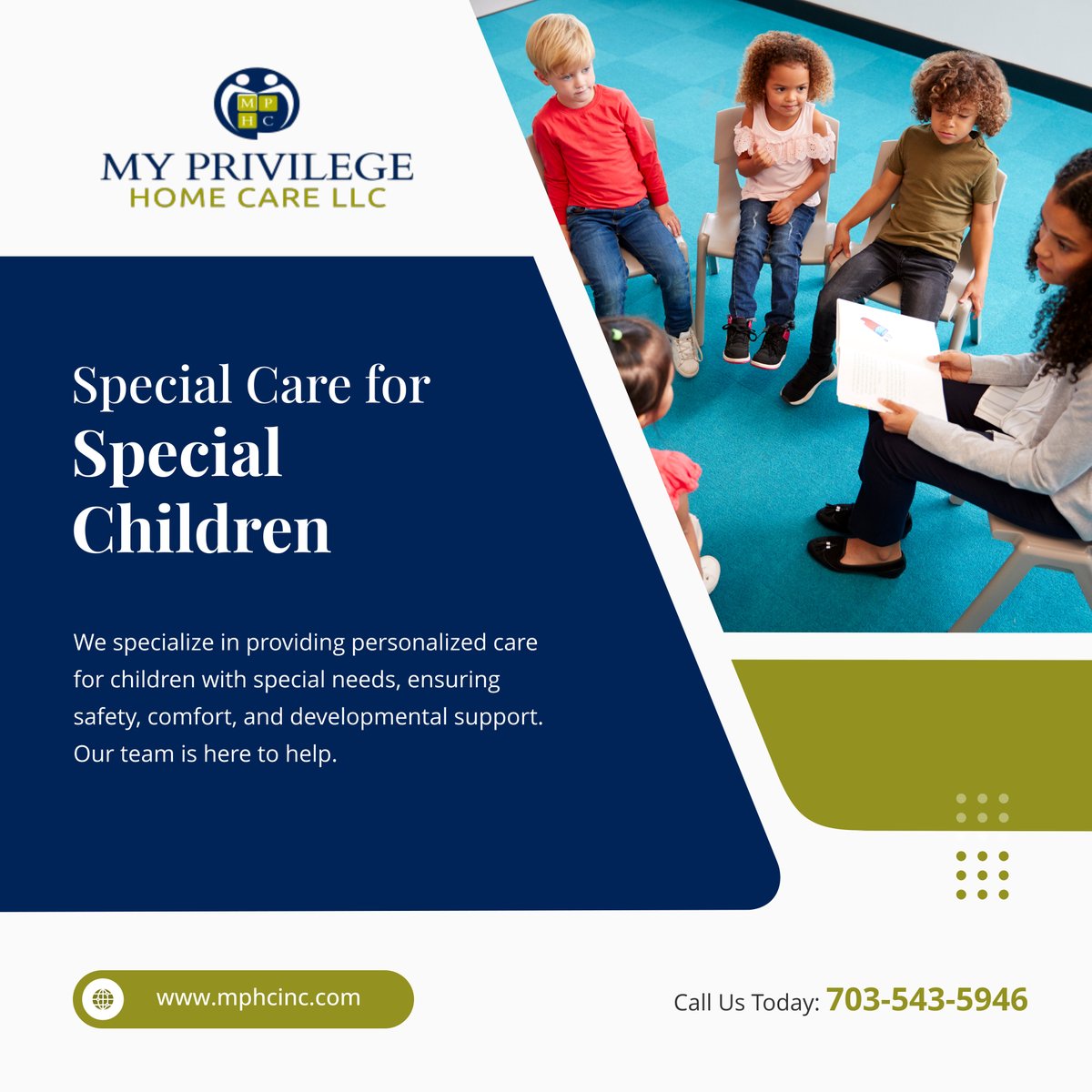 myprivilegehc's tweet image. Let us support your child&apos;s unique needs. Our compassionate caregivers are dedicated to enhancing their well-being through customized care.

#FairfaxVA #HomeCare #SpecialNeedsCare