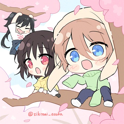 特等席でお花見 