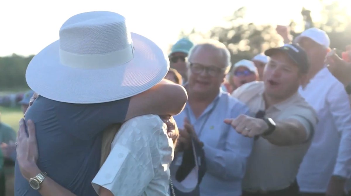 Still thinking about the guy at the Masters who tried to get a fistbump from Rory McIlroy while he was tearfully hugging his wife.