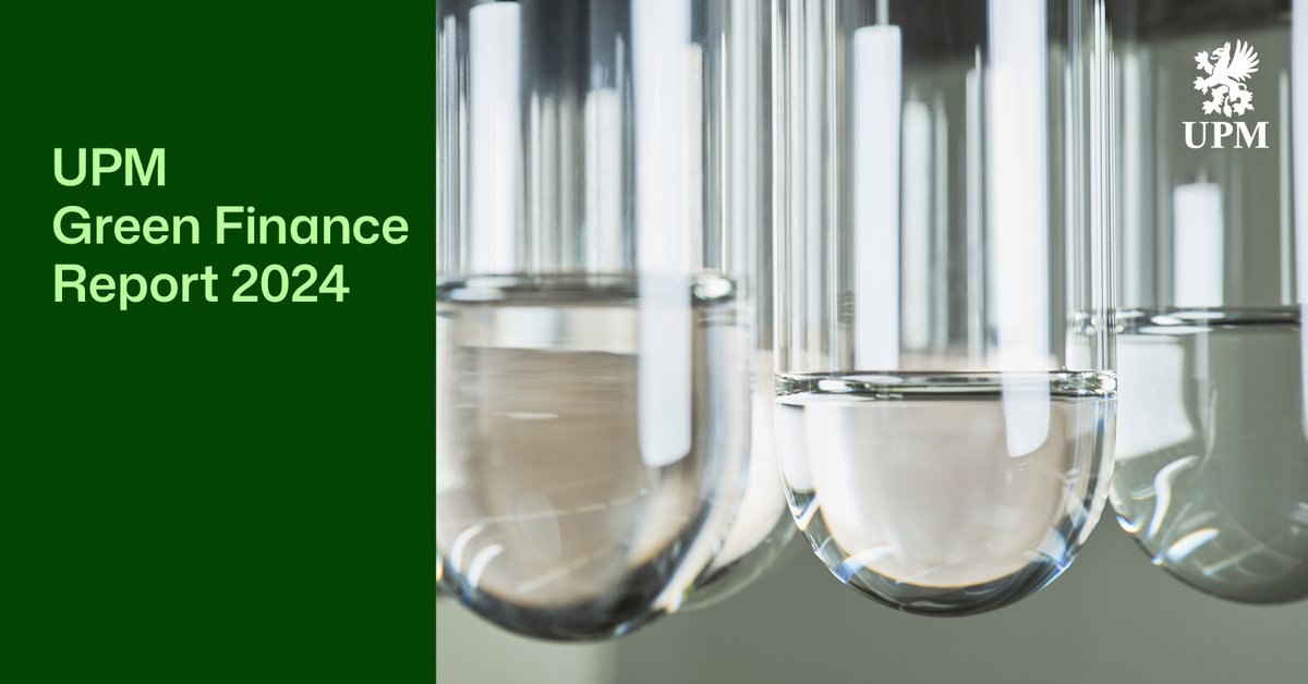 We have today published Green Finance Report 2024
 
The report outlines how our responsibility strategy and targets are embedded in our financing, and details the complete allocation of our €600 million fourth Green Bond issued in August 2024.
 
go.upm.com/4llD1NI