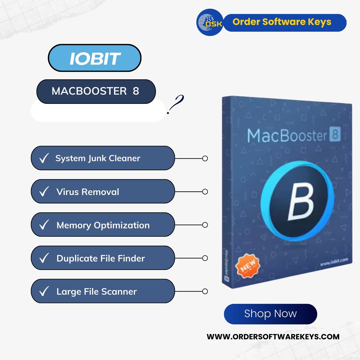 OSoftwarekeys's tweet image. Keep your Mac running smooth, secure, and fast with Iobit MacBooster 8

Get it now: ordersoftwarekeys.com/product/iobit-…

#MacBooster8 #MacOptimization #SpeedUpMac #MacCleaner #IObit