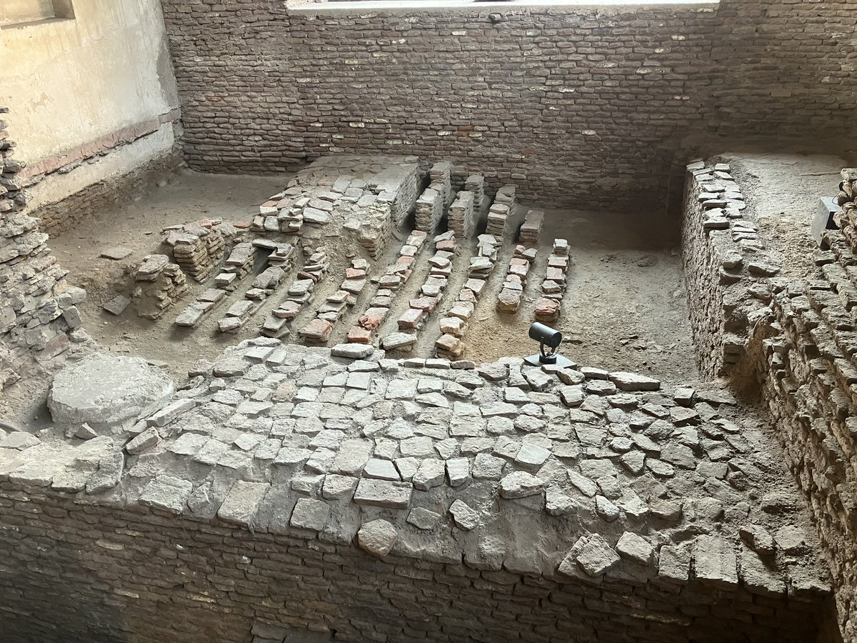 Thinking of <a href="/_hypocaust/">hypocaust</a> as we tour the hammam in the walled city of Lahore! Heated by hot air