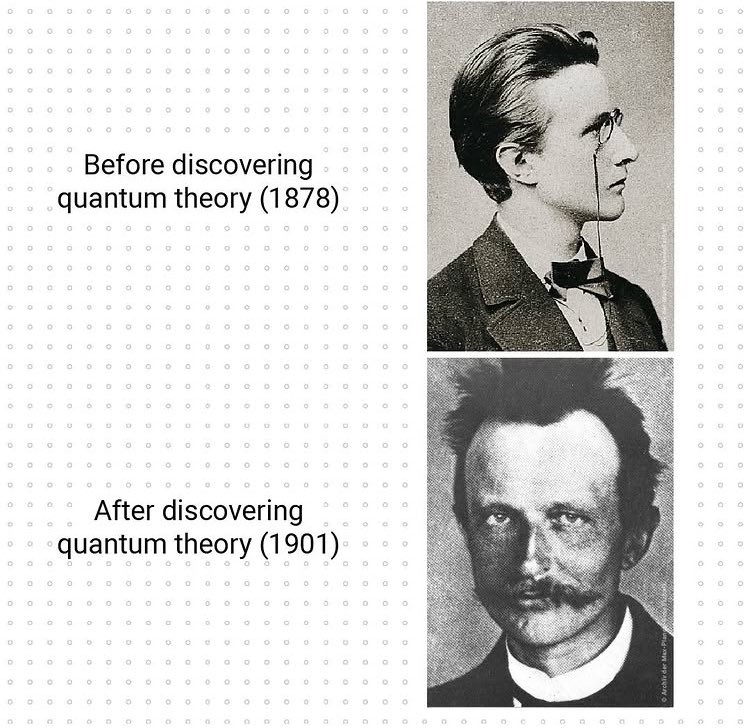 maxplanckpress's tweet image. Happy #QuantumDay, everyone! 😊 Discovering #quantumtheory revolutionized #physics forever - and might even make your hair stand on end! 😉 #MaxPlanck