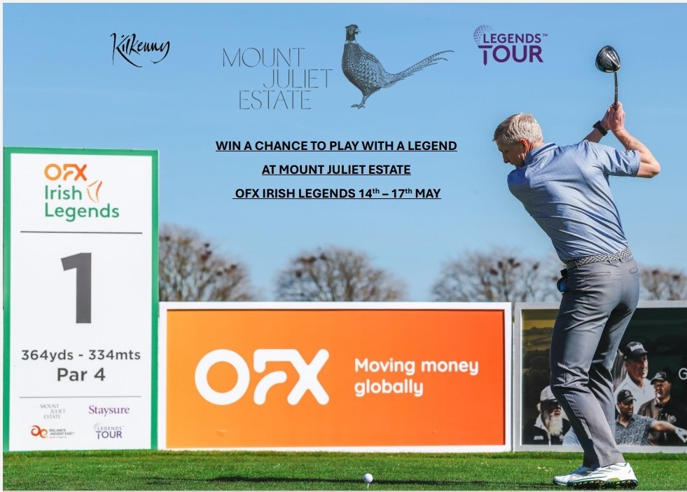 Mount Juliet Estate Golf Club (@golfmountjuliet) on Twitter photo In partnership with <a href="/LoveKilkenny/">Visit Kilkenny</a> we are hosting an Open Qualifier Weekend where the winner will take part in the <a href="/OFXIrishLegends/">OFX Irish Legends</a> as a competitor 2025!
Enter online now for this once in a lifetime prize via link below to compete on the 2nd - 5th May!
visitors.brsgolf.com/mountjuliet#/o… In partnership with <a href="/LoveKilkenny/">Visit Kilkenny</a> we are hosting an Open Qualifier Weekend where the winner will take part in the <a href="/OFXIrishLegends/">OFX Irish Legends</a> as a competitor 2025!
Enter online now for this once in a lifetime prize via link below to compete on the 2nd - 5th May!
visitors.brsgolf.com/mountjuliet#/o…