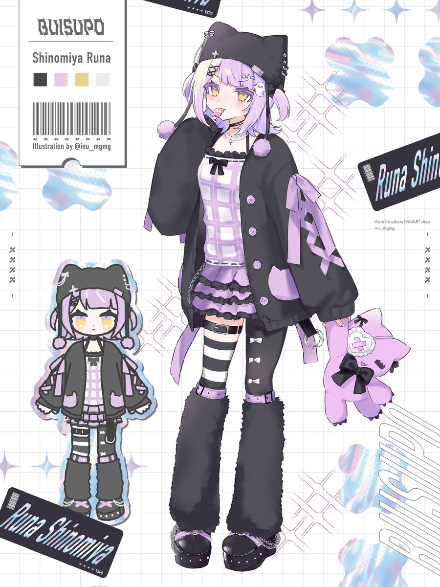 inu_mgmg's tweet image. 👍 #みんなのデフォ絵と等身絵の比較が見たい