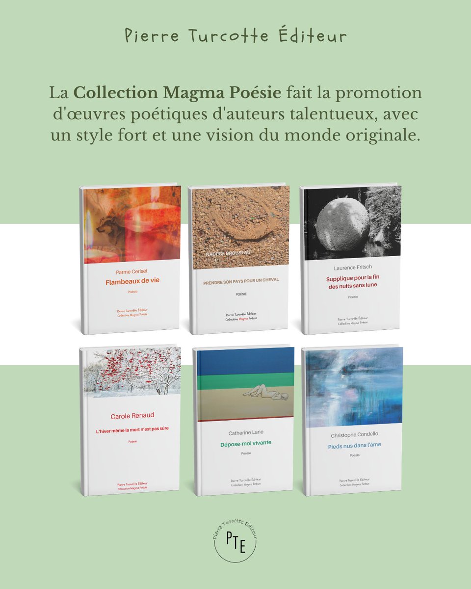 PTEditeur's tweet photo. Plongez dans notre univers poétique !

La Collection Magma Poésie fait la promotion d'œuvres poétiques d'auteurs talentueux, avec un style fort et une vision du monde originale. 

Cliquez sur le lien pour explorer notre catalogue en ligne 👉 https://t.co/oRayrdcwz4

#nouveautés https://t.co/t7zHzXQjcy