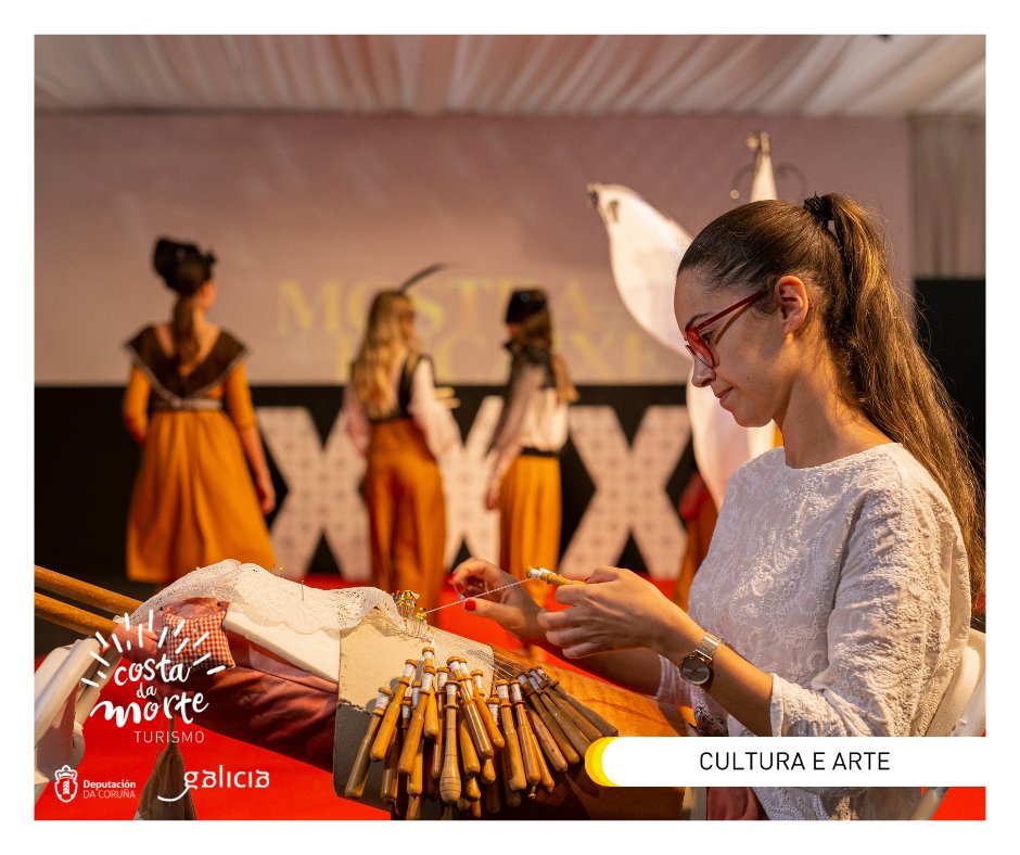 CostaMorteCMAT's tweet photo. Camariñas está de festa coa Mostra do Encaixe! 🧵🎉

Se non podes vir estes días, o Museo do Encaixe agárdate todo o ano para descubrir esta arte conhistoria.

📍 +info: https://t.co/dRSReaarxd

#EncaixeDeCamariñas #CostaDaMorte #MostraDoEncaixe https://t.co/4cphCyeiqf