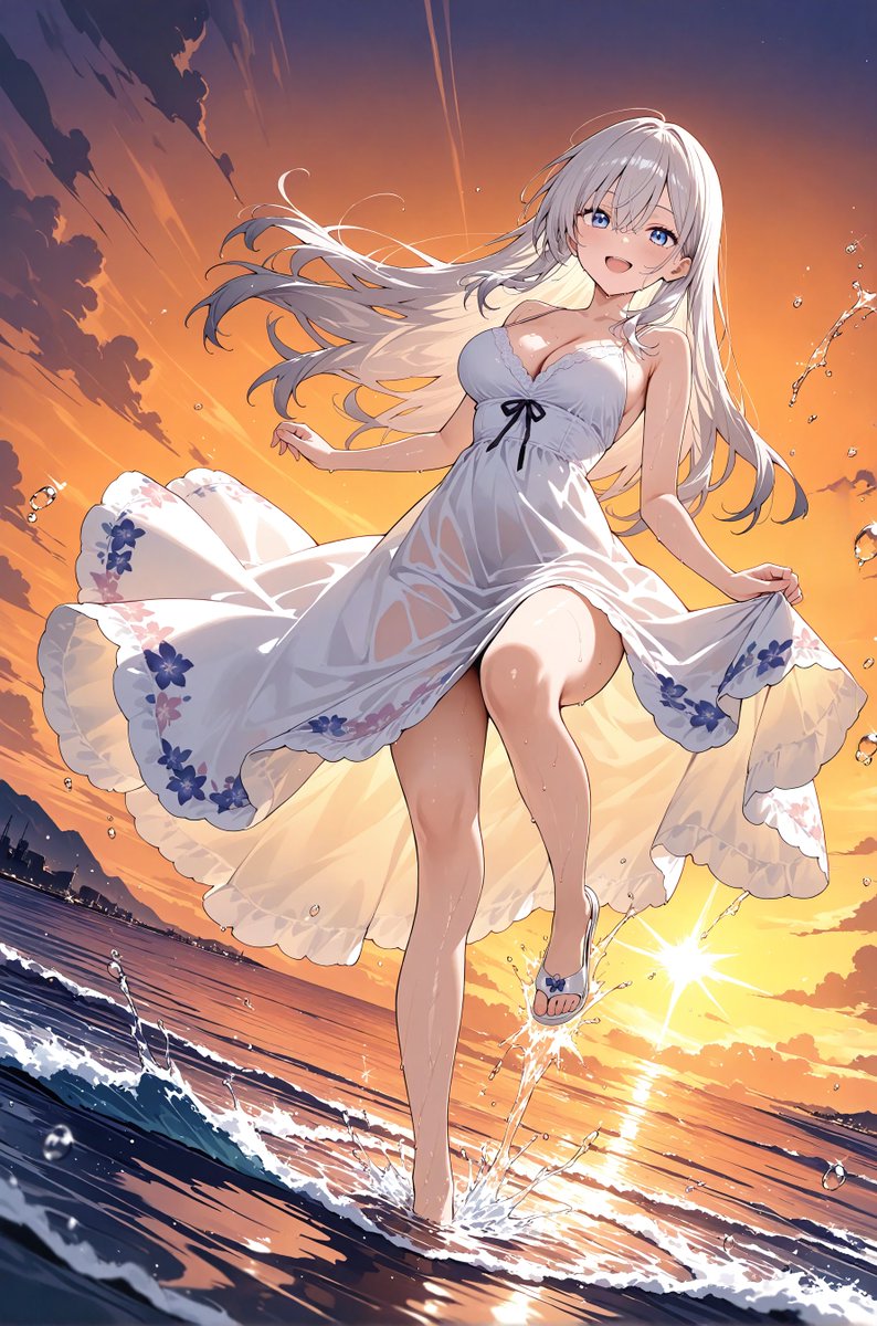 水が冷たくて気持ちいいね～💦」 本日もお疲れ様でした(ˆ꜆ . ̫ . )っ