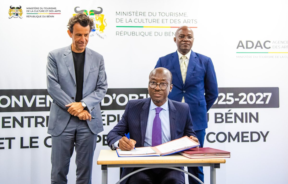 🇧🇯 🇨🇭 Création du Cotonou Comedy Festival : Une nouvelle scène internationale pour l’humour africain (Signature d’une convention entre l’ADAC Bénin et <a href="/MontreuxComedy/">Montreux Comedy</a> )

🌐 Lire l'intégralité du communiqué sur le site du Gouvernement => gouv.bj/article/3049/