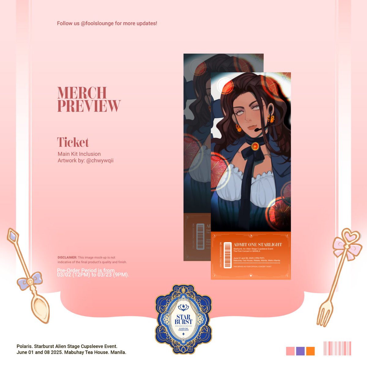 POLARIS 폴라리스 'STARBURST: An Alien Stage Cupsleeve Event'

Merch Preview 〖Member Ticket〗
➫ Artist: <a href="/chwywqii/">yawqii .ᐟ</a> 

#StarburstCSE #AlienStage #ALNST #ALNSTCSE