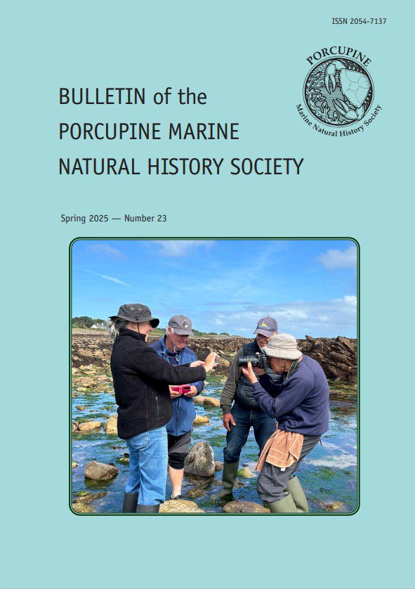 PorcupineMNHS's tweet photo. The first of the articles in the latest issue of the Bulletin of the Porcupine Marine Natural History Society covers the Field trip to Alderney in September 2024 by Iain Dixon. The article additionally covers the results of the diving around the island. https://t.co/OIPrmpQJ8g