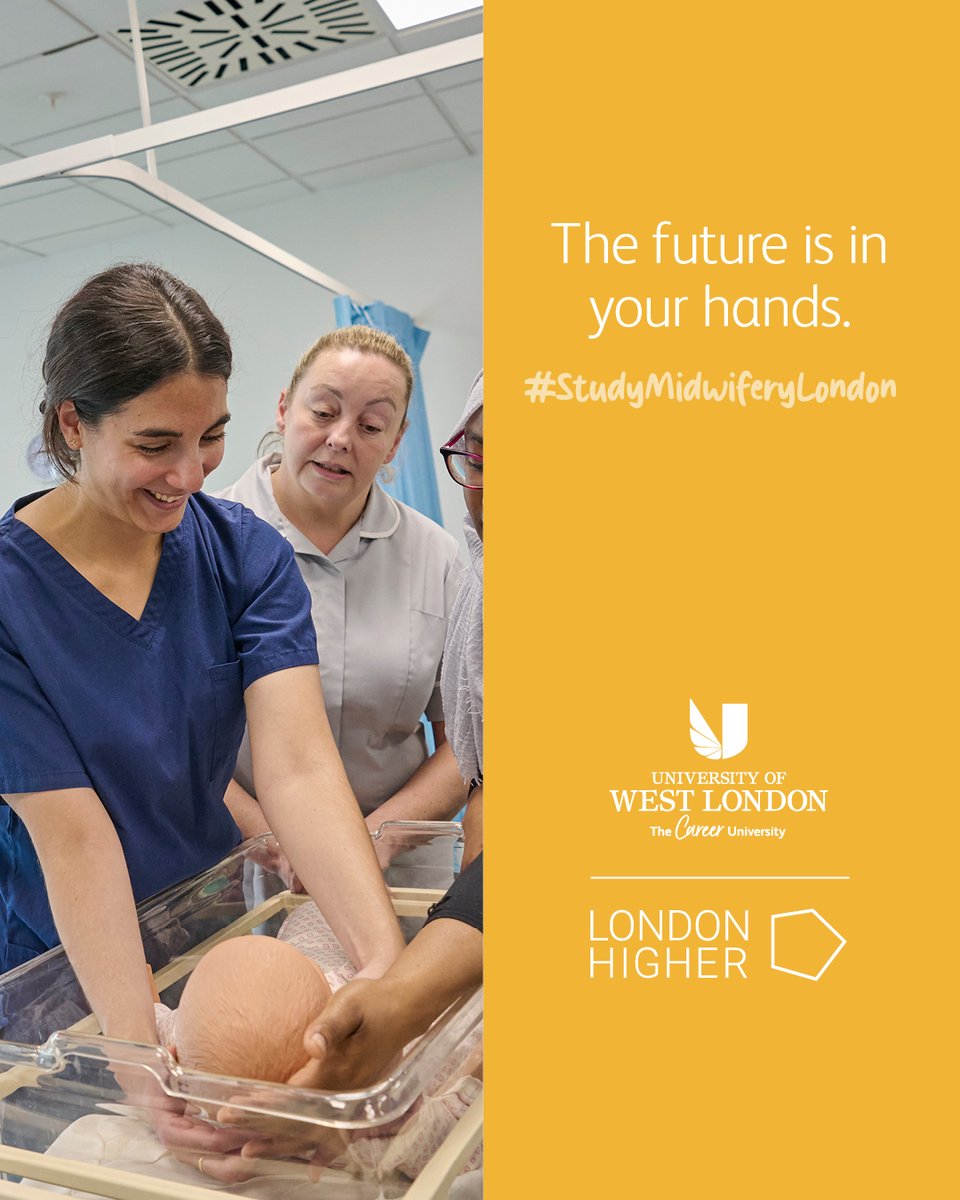 The future is in your hands 🩺

Study #Midwifery and help families at a life-changing time.

🤰 Care for mothers and their babies during pregnancy, childbirth and the first few days. Discover more about our course in London ⬇️

uwl.ac.uk/study/subject-…

#StudyMidwiferyLondon
