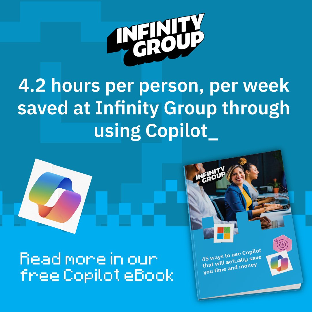 Infinity Group (@infinitygrouptw) on Twitter photo AI is revolutionising businesses, but knowing how to implement it effectively is key. Our eBook provides a practical roadmap for embedding AI into your existing processes. 👾
Download your copy and start driving productivity today. eu1.hubs.ly/H0hZxkW0
#copilot #msftadvocate AI is revolutionising businesses, but knowing how to implement it effectively is key. Our eBook provides a practical roadmap for embedding AI into your existing processes. 👾
Download your copy and start driving productivity today. eu1.hubs.ly/H0hZxkW0
#copilot #msftadvocate