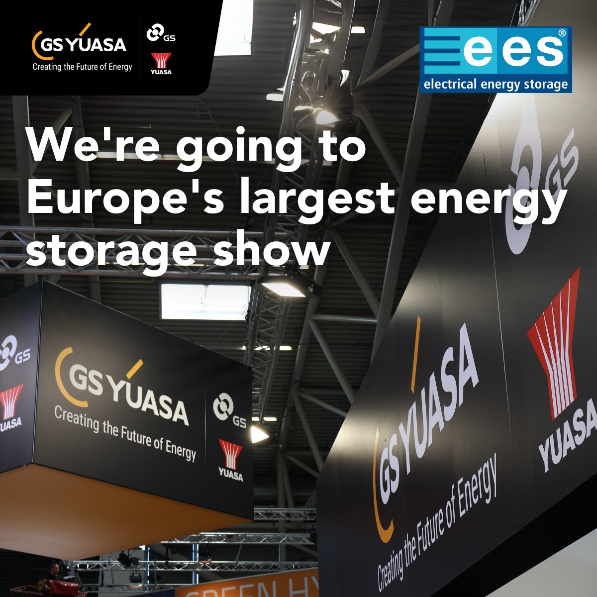 ⚡GS Yuasa is heading back to ees Europe 2025 in Munich!

Join us from 7 to 9 May in Hall B2, Stand 360, where we’ll showcase our lithium-ion modules. Discover the technology behind energy storage systems.

#PoweringWhatMatters #GSYuasa #UpgradeToYuasa #ees2025