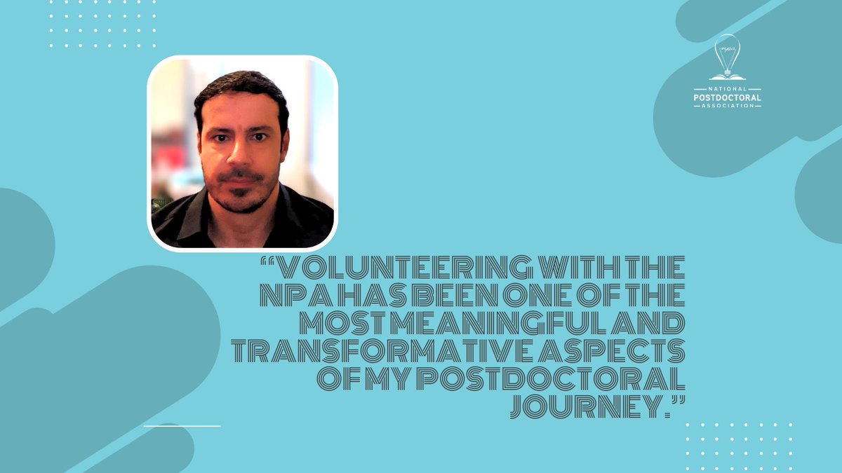 We are thrilled to introduce you to April's NPA Volunteer of the Month, Vural Tagal, Ph.D.! His dedication and contributions to our community make him a true inspiration. Let's celebrate his achievements together! 🔗 ow.ly/3How50VwPaj // #postdocs #volunteers #volunteering