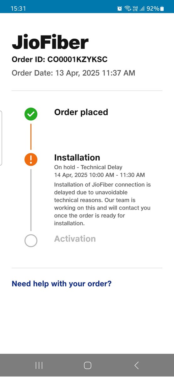 _ryansayan_'s tweet photo. Same issue I am facing from past 3 months now

I am sending emails,
Calling customer support, but no resolution as of now

Everytime I'm getting same response from @JioCare @reliancejio 

Last order number CO0001KZYKSC

No support for users no refund of the recharge amount! https://t.co/kH1Eb4FC5r