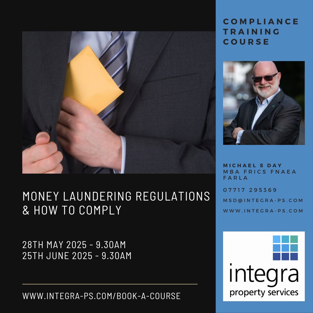 Booking now

Updated #AML training course

integra-ps.com/book-a-course