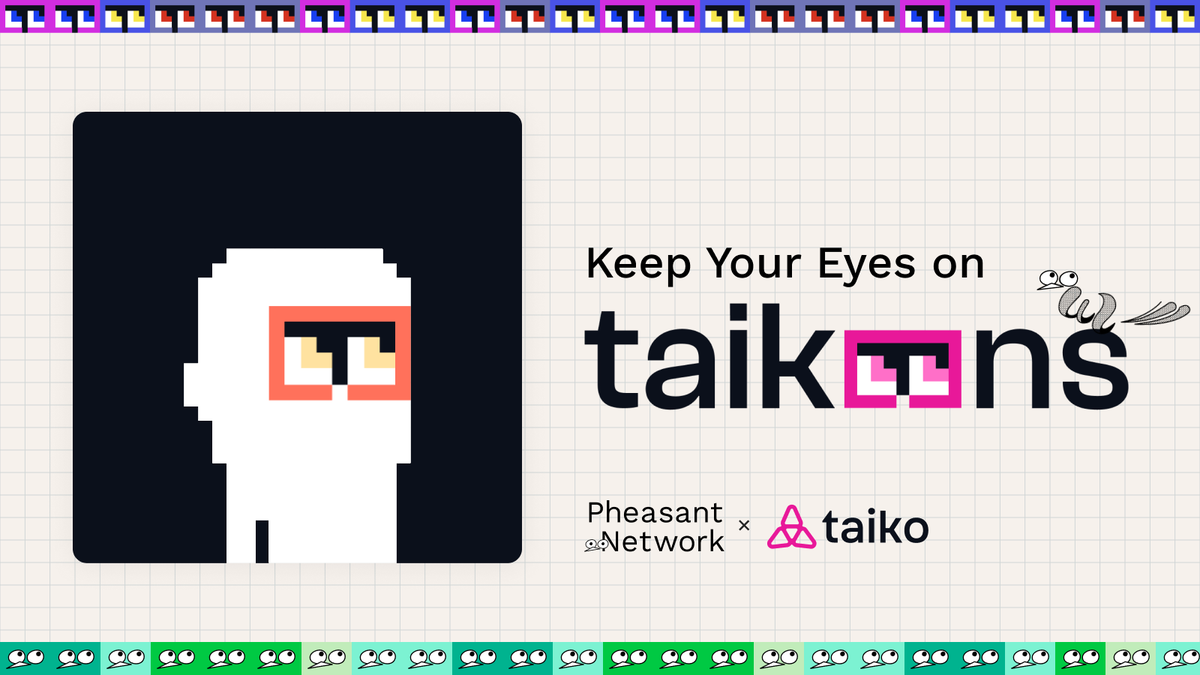 Pheasant Network🐦 (@pheasantnetwork) on Twitter photo 🥁Taiko x Pheasant: Unlocking New Frontiers in DeFi🐦
🎁 Taikoons NFT
🗓️ April 14-28
✅ Swap on <a href="/taikoxyz/">Taiko.eth 🥁</a> via Pheasant
Complete social and on-chain activities for a chance to win Taikoons - the genesis NFT!
app.galxe.com/quest/pheasant… 🥁Taiko x Pheasant: Unlocking New Frontiers in DeFi🐦
🎁 Taikoons NFT
🗓️ April 14-28
✅ Swap on <a href="/taikoxyz/">Taiko.eth 🥁</a> via Pheasant
Complete social and on-chain activities for a chance to win Taikoons - the genesis NFT!
app.galxe.com/quest/pheasant…