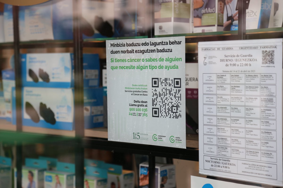COF Álava (@cofalava) on Twitter photo El #cofalava y <a href="/ContraCancerALV/">Contra el Cáncer en Álava</a> se unen para promover hábitos de vida saludable, además las #FarmaciasAlava informarán a los usuarios que necesiten asistencia en materia oncológica sobre los diferentes servicios que presta la asociación El #cofalava y <a href="/ContraCancerALV/">Contra el Cáncer en Álava</a> se unen para promover hábitos de vida saludable, además las #FarmaciasAlava informarán a los usuarios que necesiten asistencia en materia oncológica sobre los diferentes servicios que presta la asociación