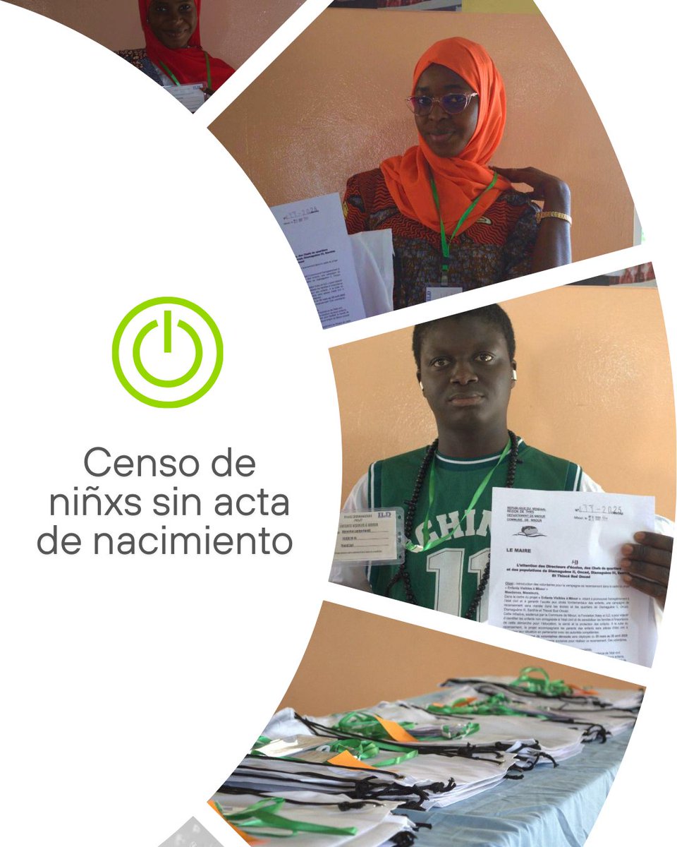 los atores comunitarios formados en el registro del estado civil ya están equipados y listos empezar el censo de los niñxs  sin acta de nacimiento en sus barrios, con el objetivo: hacer que cada niño y niña sea visible, reconocido/a y protegido/a.
#droitsdesenfants