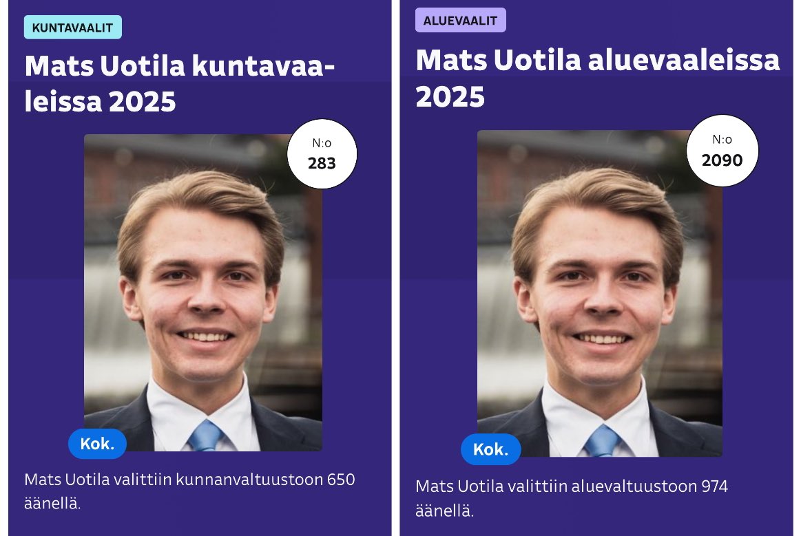 Vähemmästäkin menee sanattomaksi. Vaalien ensikertalaisena 1624 ääntä. Työ alkaa Tampereen kaupunginvaltuustossa ja Pirkanmaan aluevaltuustossa. Molempien nuorimpana jäsenenä. Kiitos kaikille äänestäjilleni ja kampanjassa auttaneille. Teidän äänenne tulee kuulumaan!