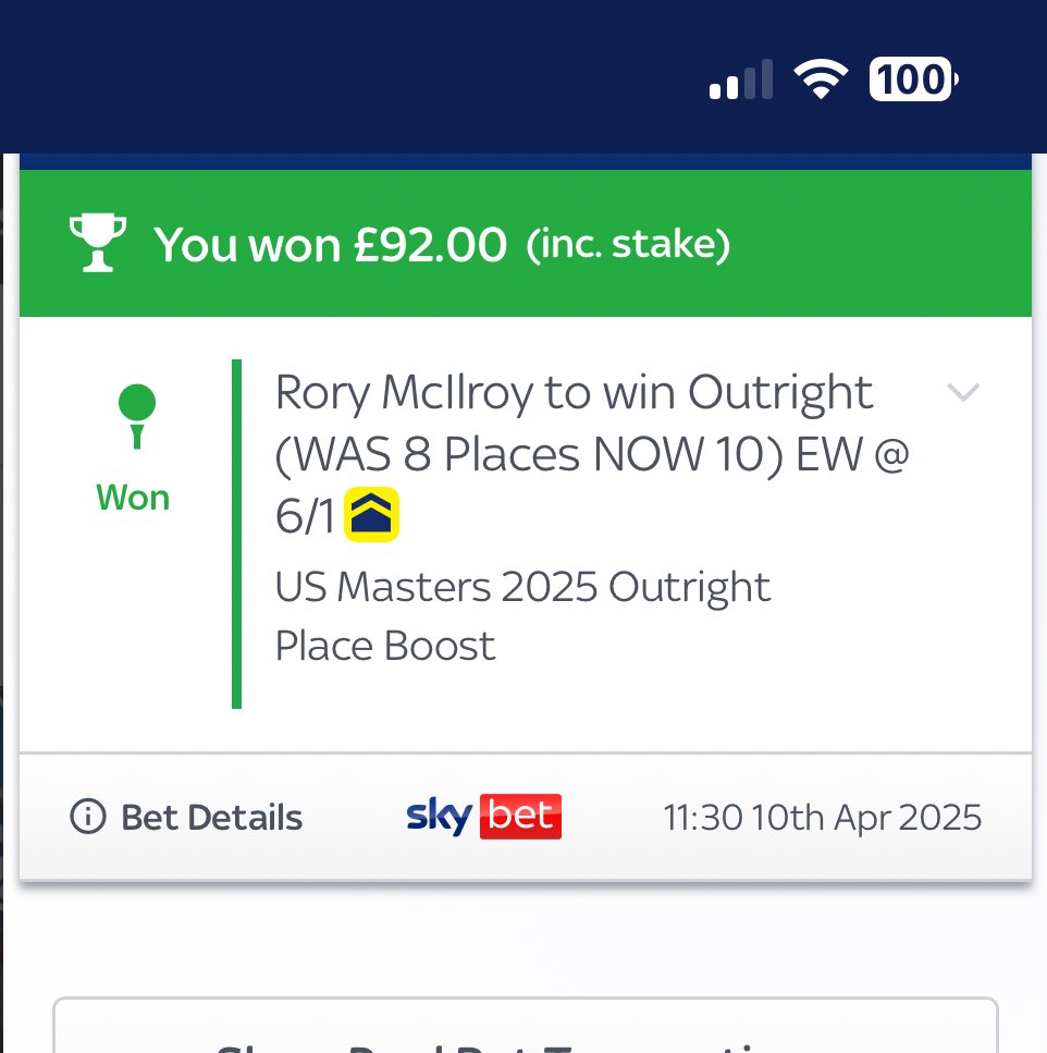 Watched golf for the first time ever this weekend with <a href="/TheMasters/">The Masters</a> and I fear the standard set means I will never enjoy a tournament as much as that ever again. 

Not a bad one to start on! Ps thanks Rory