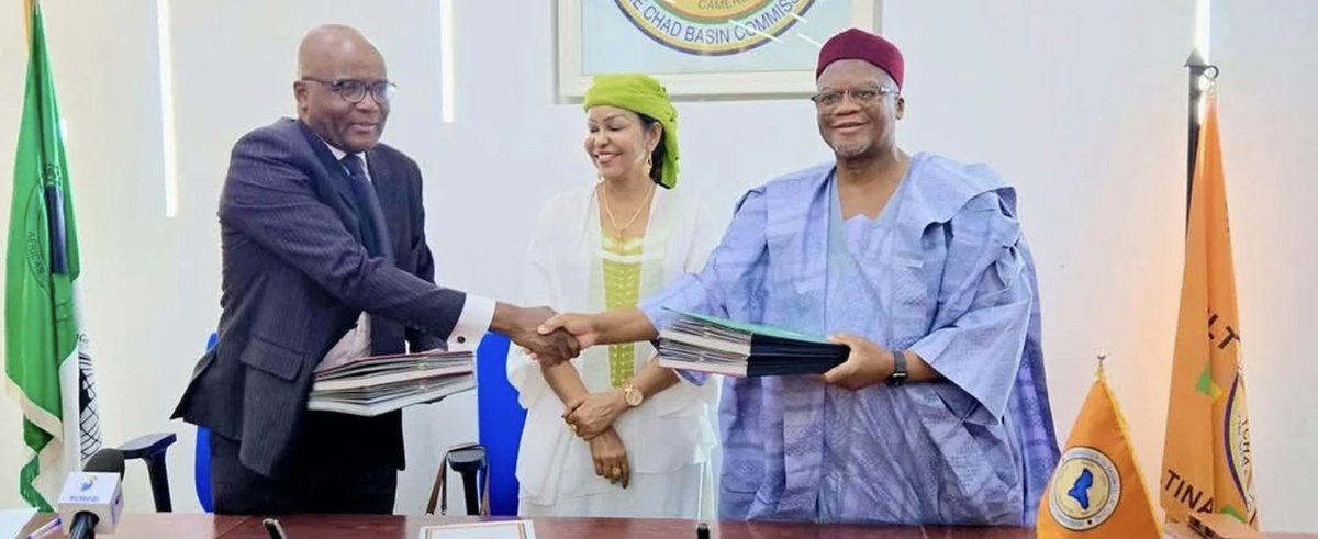 African Development Bank and Lake Chad Basin Commission sign $10M grant agreement to restore the ecological and economic functions of the Lake #ChadBasin. 

➡️ bit.ly/4jbB1pg