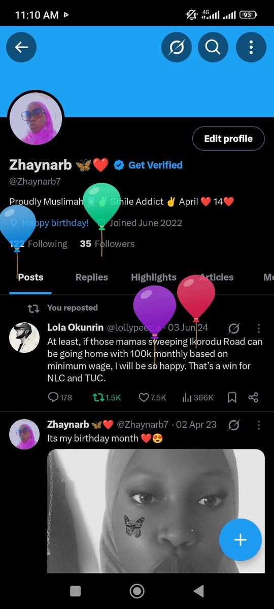 Zhaynarb7's tweet photo. Happy birthday to me 🎂🎈 https://t.co/UL90TwpgFA