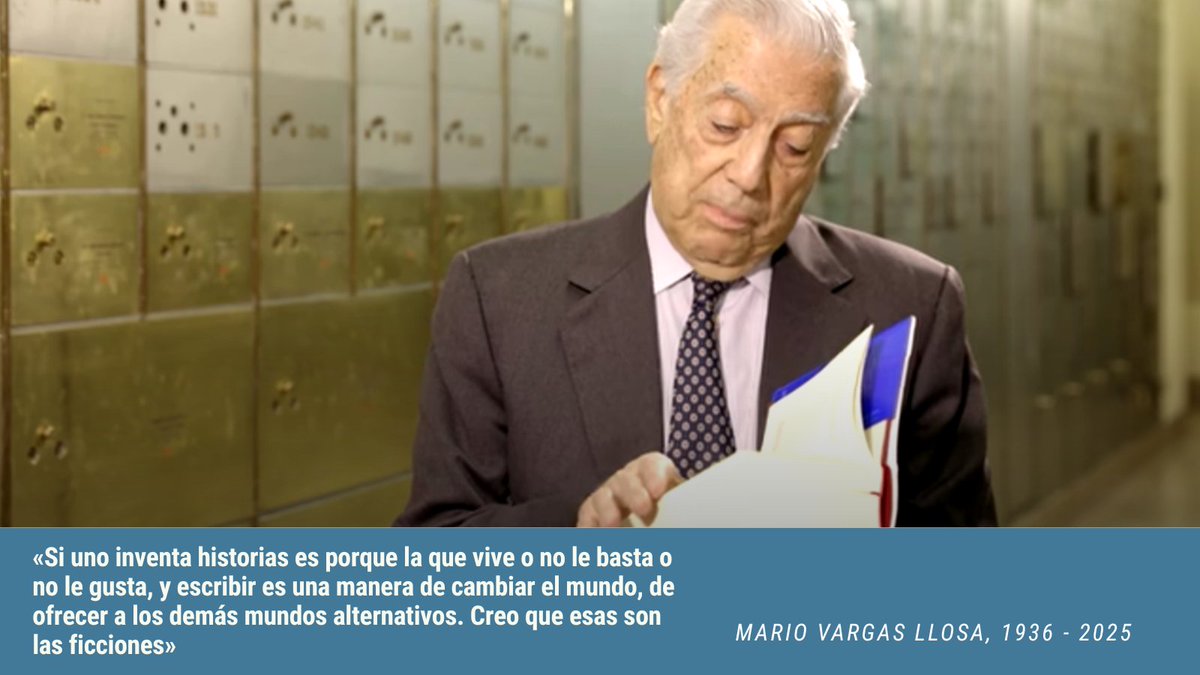 Hoy despedimos a Mario Vargas Llosa, uno de los grandes narradores de la lengua española. Premio Nobel de Literatura y creador de novelas que marcaron generaciones.
Nos deja un legado inmenso de historias que nos ayudaron a entender —y a imaginar— el mundo de otra manera.