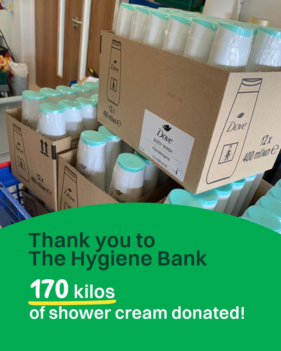 Chichester District Foodbank (@chidistfoodbank) on Twitter photo We'd like to thank <a href="/thehygienebank/">thehygienebank</a> for an incredible 170 kilos (240 bottles!) of Dove shower cream!🧴
Thanks so much for your continued support. 💚
#HygieneBank #Chichester #Foodbank #CommunitySupport We'd like to thank <a href="/thehygienebank/">thehygienebank</a> for an incredible 170 kilos (240 bottles!) of Dove shower cream!🧴
Thanks so much for your continued support. 💚
#HygieneBank #Chichester #Foodbank #CommunitySupport