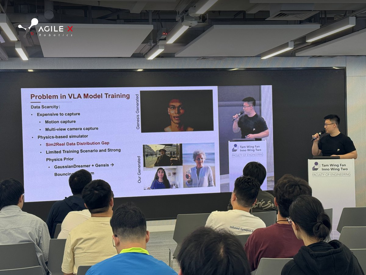 AgilexRobotics's tweet image. Today @AgileXRobotics &amp;amp; @HKUniversity  hosted GBA&apos;s Embodied AI Workshop, exploring breakthroughs in multimodal strategies, multi-arm manipulation &amp;amp; UAV decision-making. Thanks to all speakers &amp;amp; attendees!  Visit global.agilex.ai
#EmbodiedAI #research