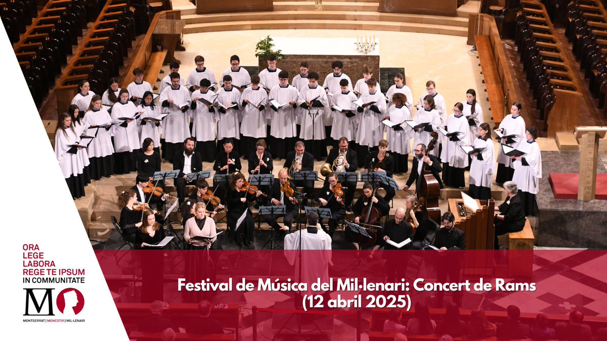 AbMontserrat's tweet photo. 🎹 Ja pots recuperar el concert del Festival de Música del #Millenari: 🎶 Missa Alma Redemptoris Mater del P. Anselm Viola.
🔗https://t.co/KKDxVoCI7Z https://t.co/28fzDIl3bK