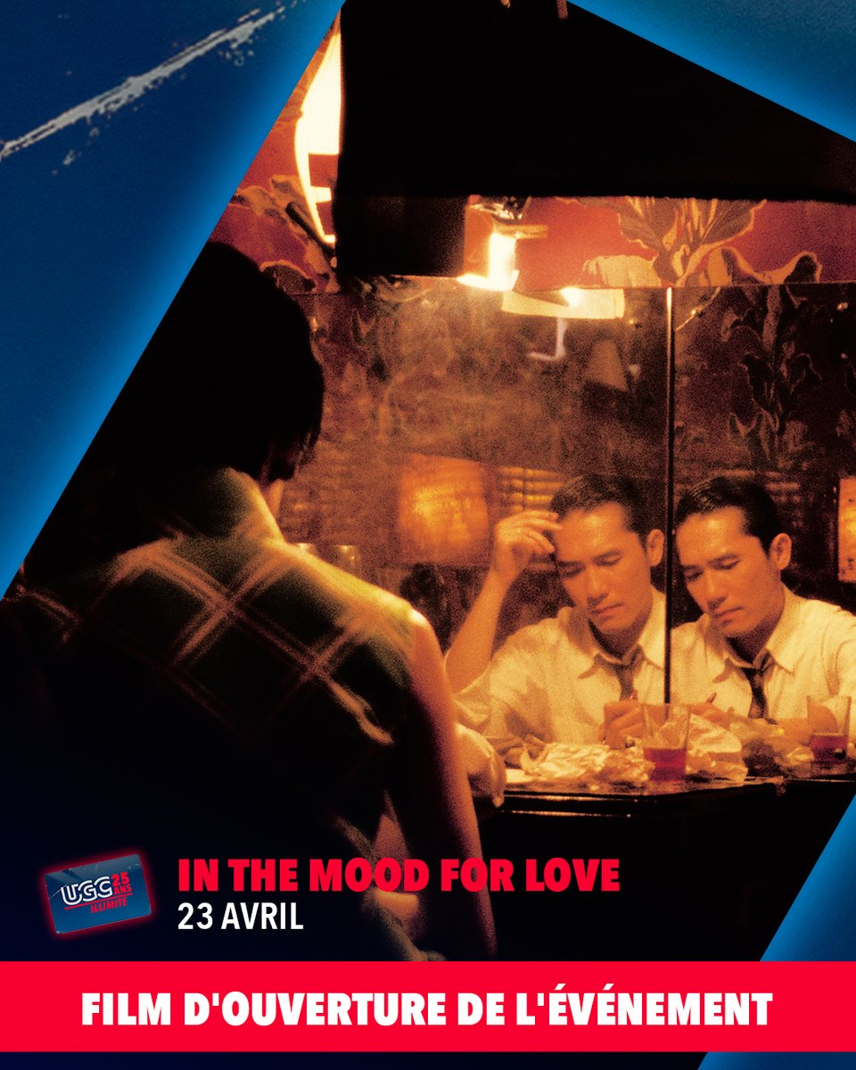 UGCcinemas's tweet image. Merci pour tous vos votes !
Les premiers films projetés à l'occasion des #25UGCIllimité viennent d'être annoncés ! 🔥
- In the Mood for Love le 23 avril
- #Intouchables le 28 avril
- #Gladiator le 29 avril
Réservez vos places sur ugc.fr ou l'app UGC !