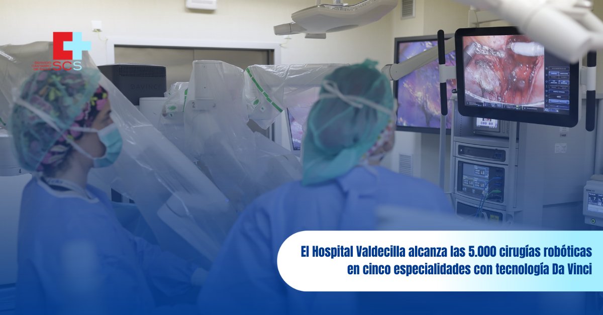 Servicio Cántabro de Salud (@scsalud) on Twitter photo Valdecilla <a href="/HUnivValdecilla/">Hospital Universitario Marqués de Valdecilla</a>, referente en #CirugíaRobótica en España y Europa:
🔹 +5.000 cirugías robóticas
🔹 +100 cirujanos formados de todo el mundo
🔹 Tecnología Da Vinci desde 2010
🔹 Menos complicaciones y recuperación más rápida
cantabria.es/web/scs/detall…
#InnovaciónMédica Valdecilla <a href="/HUnivValdecilla/">Hospital Universitario Marqués de Valdecilla</a>, referente en #CirugíaRobótica en España y Europa:
🔹 +5.000 cirugías robóticas
🔹 +100 cirujanos formados de todo el mundo
🔹 Tecnología Da Vinci desde 2010
🔹 Menos complicaciones y recuperación más rápida
cantabria.es/web/scs/detall…
#InnovaciónMédica