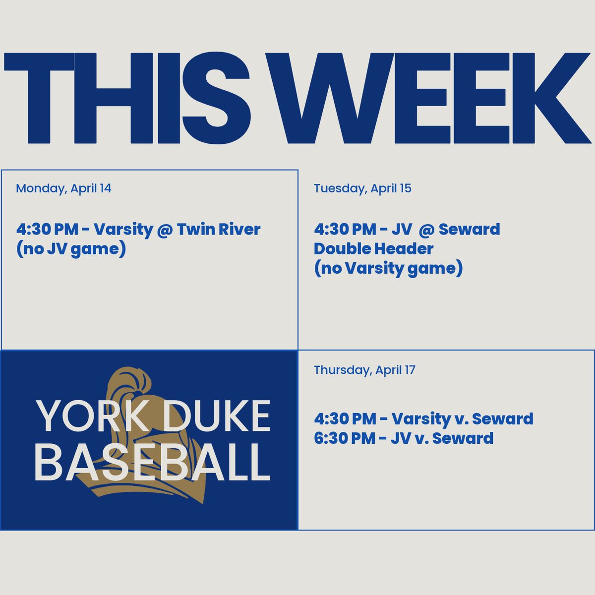 York Duke Baseball tweet media