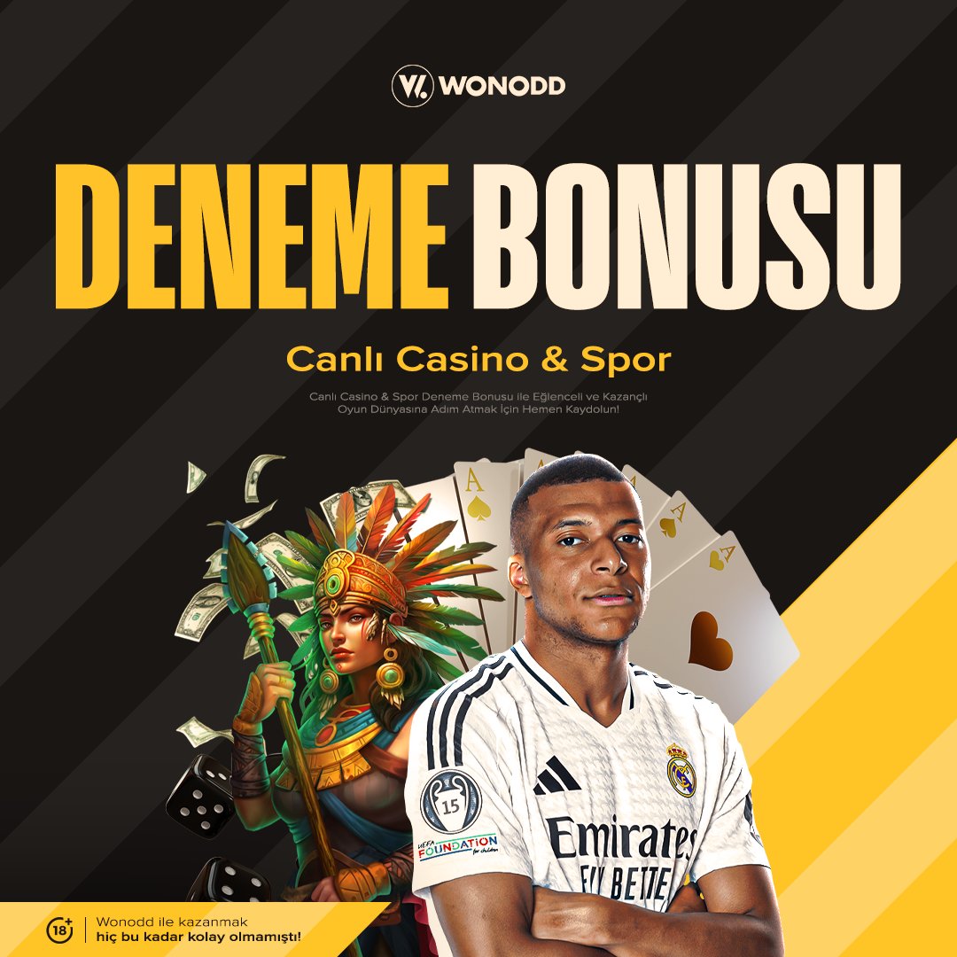 wonoddsocial's tweet photo. 🛡 GÜVENLİ ADRES WONODD, DENEME BONUSU İLE KARŞINIZDA!

🔥 100TL Deneme Bonusu ile kendini dene, kazancın adresine merhaba de.

‼️ Unutma, deneme bonusu sadece yeni üyelere özel ve bir kereliğe mahsustur. 

🖥 Güncel Giriş Adresimiz: https://t.co/luctmg3FLR https://t.co/9Uajiln4E6
