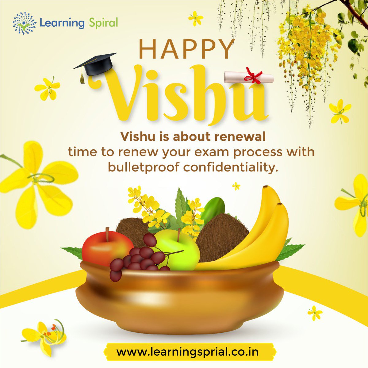 🌼 Wishing you a Vishu filled with clarity, confidence, and truly confidential examinations! 🌼

#HappyVishu #SecureExams #ExamConfidentiality #DigitalEvaluation #OnScreenMarking #AcademicIntegrity #SmartAssessment #LearningSpiral