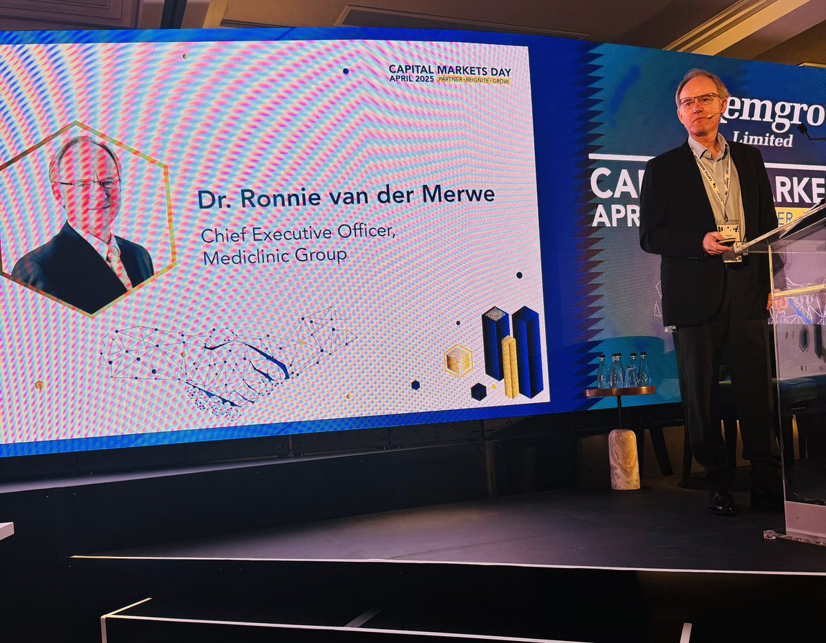 Mediclinic CEO Ronnie van der Merwe says people are living longer, partly due to advances in technology. 

But he says people are also getting sicker or less healthy mainly due to lifestyle choices.

Examples of diseases on the rise include: 

- Chronic diseases (such as diabetes