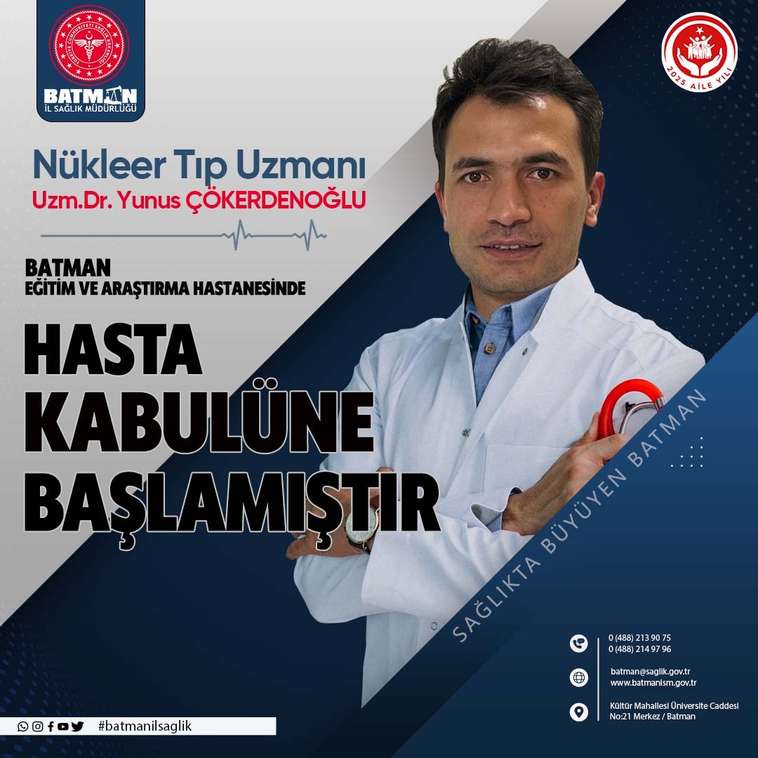 batmanilsaglik's tweet photo. 📢 Hekim Başlangıçları Devam Ediyor!

Nükleer Tıp Uzmanı Uzm. Dr. Yunus Çökerdenoğlu ve Göğüs Hastalıkları Uzmanı Uzm. Dr. Mehmet Parlak, Batman Eğitim ve Araştırma Hastanemizde hasta kabulüne başlamıştır.

Kendilerine hoş geldiniz diyor, yeni görevlerinde başarılar diliyoruz. 

#BatmanSağlık 

@batmanvaliligi 
@canalpekrem 
@batmaneah