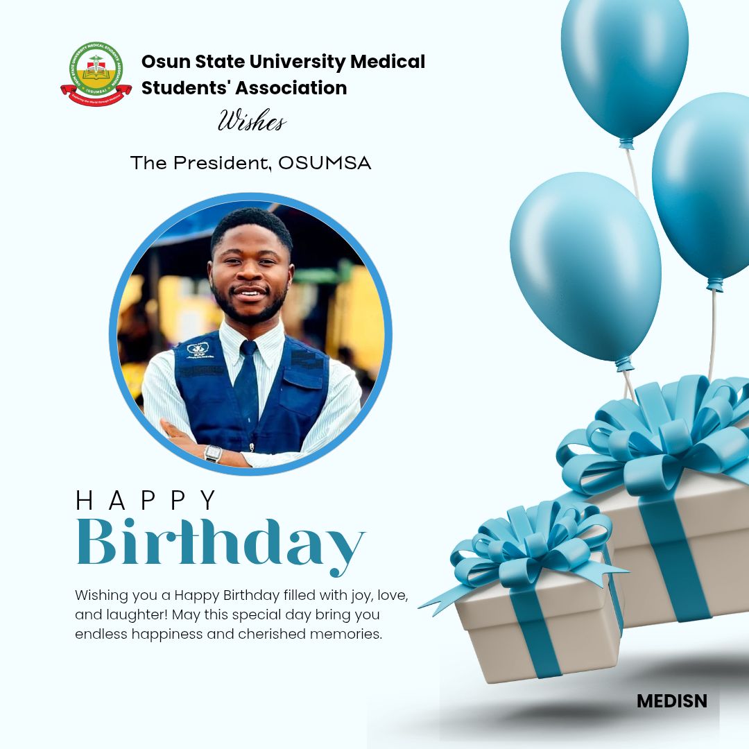 Leading with vision, serving with heart ❤.

Happy Birthday to our esteemed OSUMSA President! 🎉🎂
Your dedication, strength, and unwavering passion inspire us all. 💪🏽✨
Here’s to more milestones, greater impact, and countless blessings ahead! 🎓🌟

#WorldTaddyDay
#OSUMSA
