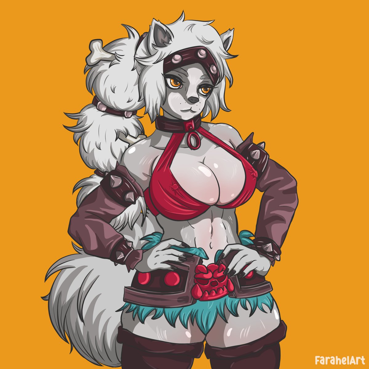 FarahelArt's tweet photo. Ma petite ouginak Skadi dans @DOFUSfr 🐺🦴🍑

#DOFUS #wakfu #fanart #illustration #Ankama #Ouginak https://t.co/AXM46I6wlA