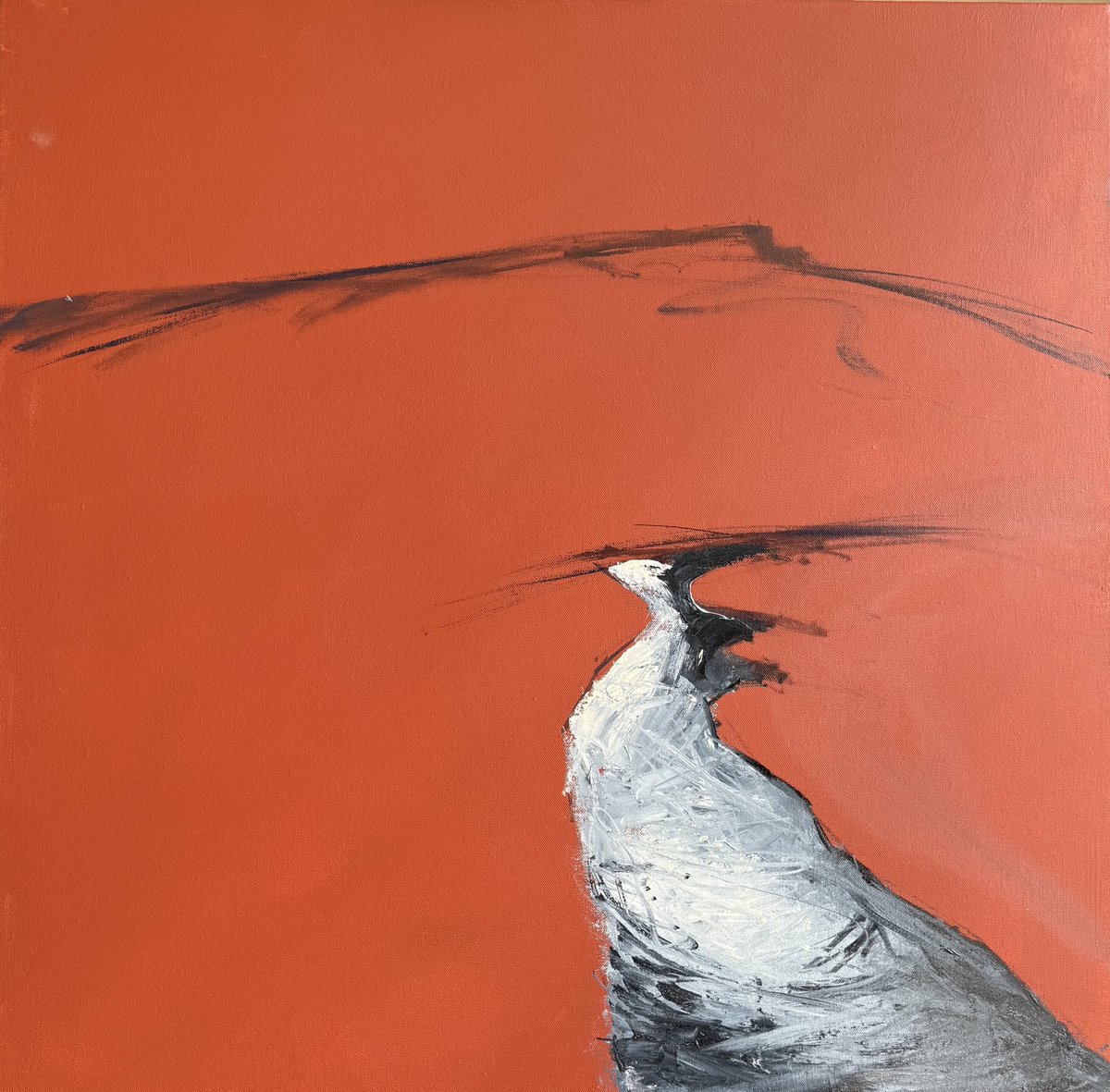 staithesartist's tweet image. #WIP #HiggerTor #oils I love streams or paths that go off into the distance. A big square #canvas 30x30”